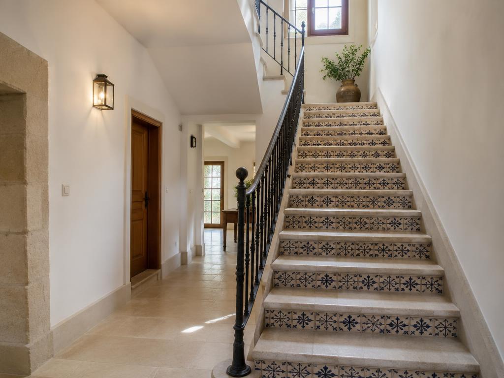 Escalier pierre et faïence — Louhossoa